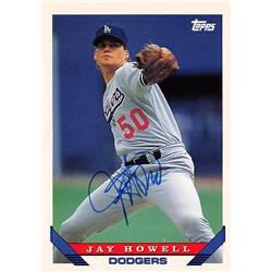 621698 Jay Howell Autographed Baseball Card - Los Angeles Dodgers - 1993 Topps No.311