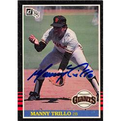 621810 Manny Trillo Autographed Baseball Card - San Francisco Giants - 1985 Donruss No.431