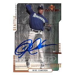 626080 Mike Cameron Autographed Baseball Card - Seattle Mariners - 2000 Upper Deck MVP No.101
