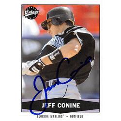 626264 Jeff Conine Autographed Baseball Card - Florida Marlins - 2004 Upper Deck Vintage No.188