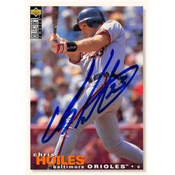 626386 Chris Hoiles Autographed Baseball Card - Baltimore Orioles - 1995 Upper Deck No.331