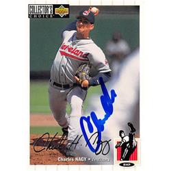 626524 Charles Nagy Autographed Baseball Card - Cleveland Indians - 1994 Upper Deck Silver Signature No.578