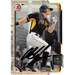 626656 Austin Meadows Autographed Baseball Card - Pirates Now with Tampa Bay Rays - 2015 Bowman Rookie No.BP126