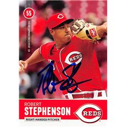 626765 Robert Stephenson Autographed Baseball Card - Cincinnati Reds - 2016 Kahns No.55