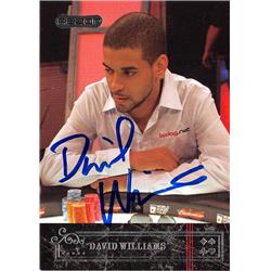 626906 David Williams Autographed Trading Card - Poker Player Razor 2006 No.7 WSOP Finalist