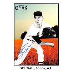 637326 Don Schwall Autographed Baseball Card - Boston Red Sox, SC - 2011 Tristar Obak No.69