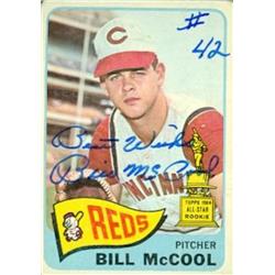 637503 Bill Mccool Autographed Baseball Card - Cincinnati Reds - 1965 Topps No.18 All Star Rookie Cup