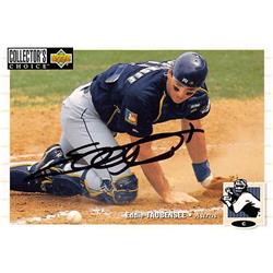 637541 Eddie Taubensee Autographed Baseball Card - Houston Astros - 1994 Upper Deck No.621