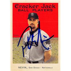 637554 Phil Nevin Autographed Baseball Card - San Diego Padres - 2004 Topps Cracker Jack No.63