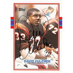 638064 David Fulcher Autographed Football Card - Cincinnati Bengals - 1989 Topps No.33 -  Autograph Warehouse