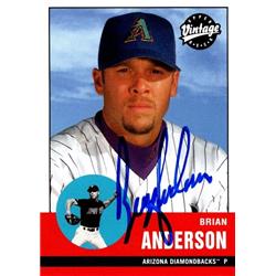651040 Brian Anderson Autographed Baseball Card - Arizona Diamondbacks, FT - 2001 Upper Deck Vintage No.229