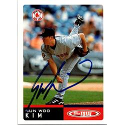 651423 Sun Woo Kim Autographed Baseball Card - Boston Red Sox, FT - 2002 Topps Total No.951
