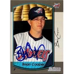 651538 Brian Cooper Autographed Baseball Card - Anaheim Angels, FT - 2000 Bowman No.162