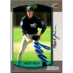 651541 Matt Wise Autographed Baseball Card - Anaheim Angels, FT - 2000 Bowman No.263