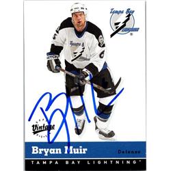 651731 Bryan Muir Autographed Hockey Card - Tampa Bay Lightning, FT - 2000 Upper Deck Vintage No.328