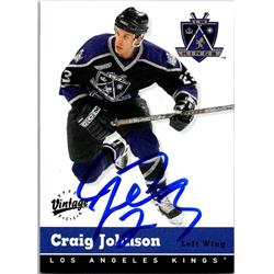 651742 Craig Johnson Autographed Hockey Card - Los Angeles Kings, FT - 2000 Upper Deck Vintage No.170