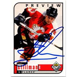 652392 Cory Stillman Autographed Hockey Card - Calgary Flames, FT - 1998 Upper Deck Choice No.33