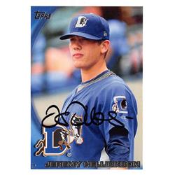 653326 Jeremy Hellickson Autographed Baseball Card - Durham Bulls - 2010 Topps Rookie No.265