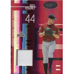 653561 Roy Oswalt Player Worn Jersey Patch Baseball Card - Houston Astros - 2005 Leaf Certified Materials Refractor No.60 LE 126-250