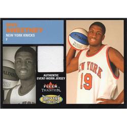 Mike Sweetney Player Worn Jersey Patch Basketball Card - New York Knicks, YU - 2003 Fleer Tradition No.TTMS