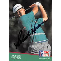 598197 Robert Wrenn Autographed Golf Card - PGA Tour, Wake Forest Deamon Deacons, SC - 1991 Pro Set No.23