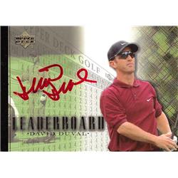 598215 David Duval Autographed Trading Card - Golf, PGA Tour, Georgia Tech, SC - 2001 Upper Deck Leaderboard No.97