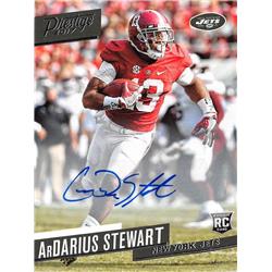 598325 Aadarius Stewart Autographed Football Card - University of Alabama Crimson Tide Ny Jets - 2017 Prestige No.203 Rookie Certified Edition