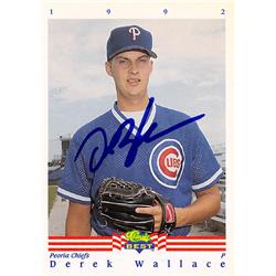 618581 Derek Wallace Autographed Baseball Card - Peoria Chiefs, Chicago Cubs - 1992 Classic Best Rookie No.403 -  Autograph Warehouse