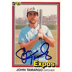 John Tamargo autographed Baseball Card (Montreal Expos, SC) 1981 Donruss #210 - Baseball Slabbed Autographed Cards