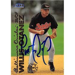 618653 Willis Otanez Autographed Baseball Card - Baltimore Orioles, SC - 1999 Fleer Tradition No.500