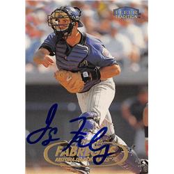 618690 Jorge Fabregas Autographed Baseball Card - Arizona Diamondbacks, SC - 1998 Fleer Tradition No.464