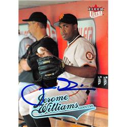 618718 Jerome Williams Autographed Baseball Card - San Francisco Giants, SC - 2004 Fleer Ultra No.20