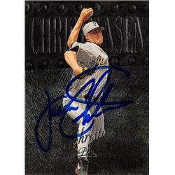 Jason Christiansen autographed Baseball Card (Pittsburgh Pirates, SC) 1999 Skybox Metal Universe #192 - Baseball Slabbed Autographed Cards
