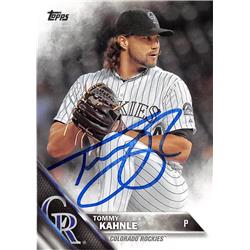 619094 Tommy Kahnle Autographed Baseball Card - Colorado Rockies - 2016 Topps No.245 -  Autograph Warehouse