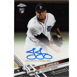 619349 Joe Jimenez Autographed Baseball Card - Detroit Tigers - 2017 Topps Chrome No.Rajj Certified Edition Rookie -  Autograph Warehouse