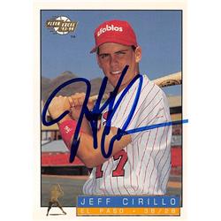 619491 Jeff Cirillo Autographed Baseball Card - 1993 Fleer Excel No.79 - El Paso Diablos Brewers Minor League 67