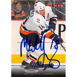 Mike Sillinger autographed Hockey Card (New York Islanders, SC) 2007 Fleer Ultra #76 - Hockey Slabbed Autographed Cards