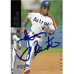 621260 James Mouton Autographed Baseball Card - Houston Astros, 67 - 1993 Upper Deck Top Prospect No.215