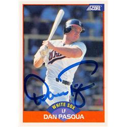 621272 Dan Pasqua Autographed Baseball Card - Chicago White Sox, 67 - 1989 Score No.338