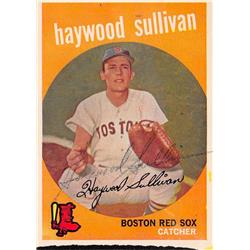 621369 Haywood Sullivan Autographed Baseball Card - Boston Red Sox, 67 - 1959 Topps No.416 Ballpoint