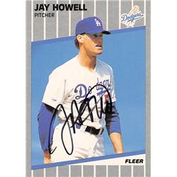 621733 Jay Howell Autographed Baseball Card - Los Angeles Dodgers - 1989 Fleer No.64