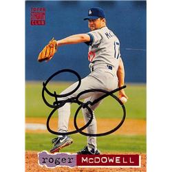 621743 Roger Mcdowell Autographed Baseball Card - Los Angeles Dodgers - 1994 Topps Stadium Club No.38