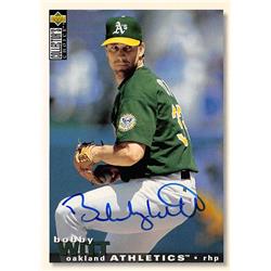 622111 Bobby Witt Autographed Baseball Card - Oakland Athletics - 1995 Upper Deck No.123