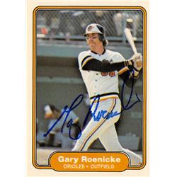 622694 Gary Roenicke Autographed Baseball Card - Baltimore Orioles - 1982 Fleer No.177