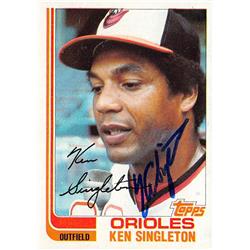 622696 Ken Singleton Autographed Baseball Card - Baltimore Orioles - 1982 Topps No.290