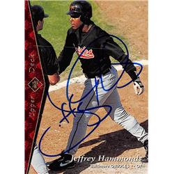 622697 Jeffrey Hammonds Autographed Baseball Card - Baltimore Orioles - 1995 Upper Deck No.123