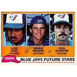 622775 Brian Milner Autographed Baseball Card - Toronto Blue Jays - 1981 Topps Future Stars No.577 Ballpoint