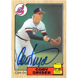 622847 Cory Snyder Autographed Baseball Card - Cleveland Indians - 1987 O-Pee-Chee All Star Rookie Cup No.192