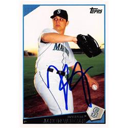 623059 Jason Vargas Autographed Baseball Card - Seattle Mariners - 2009 Topps No.UH210