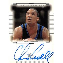 623670 Chris Carrawell Autographed Basketball Card - Duke Blue Devils - 2000 Upper Deck First Impressions Rookie No.CC
